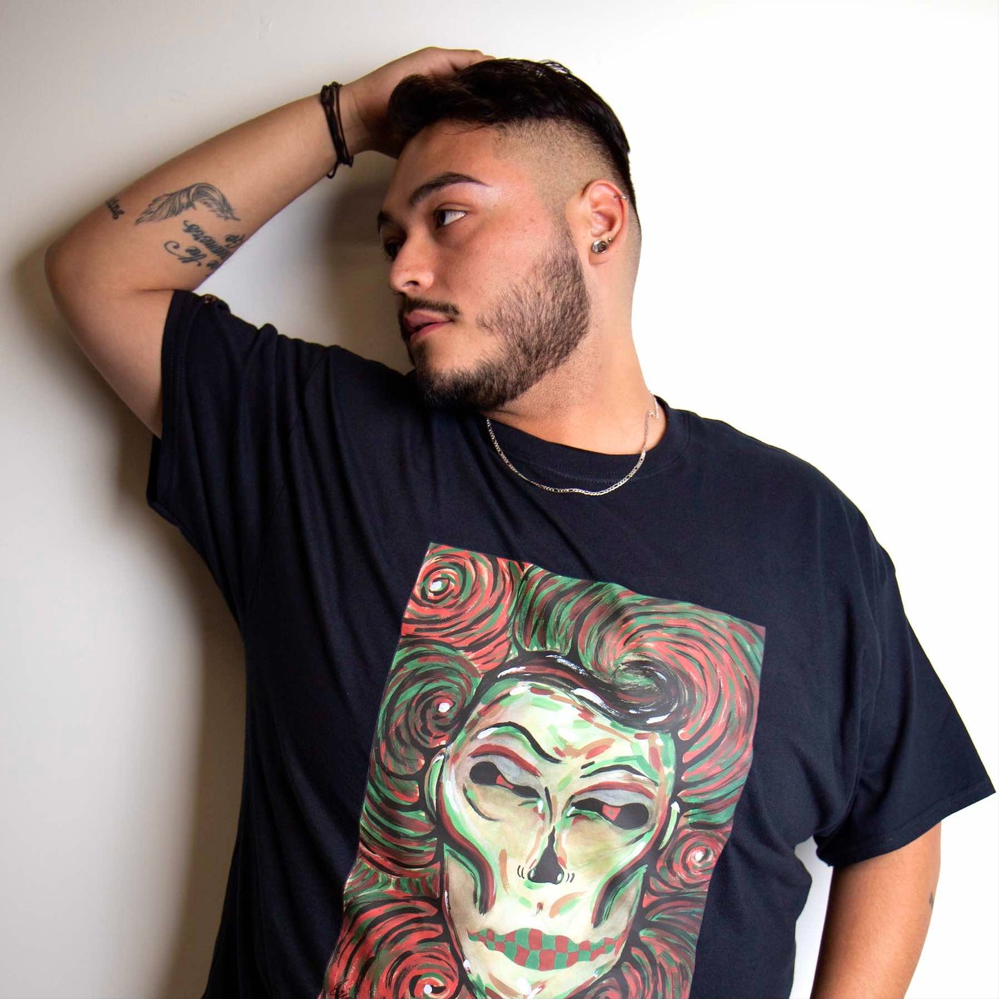 "Mikeswirl" Black Shirt Size: 3XL