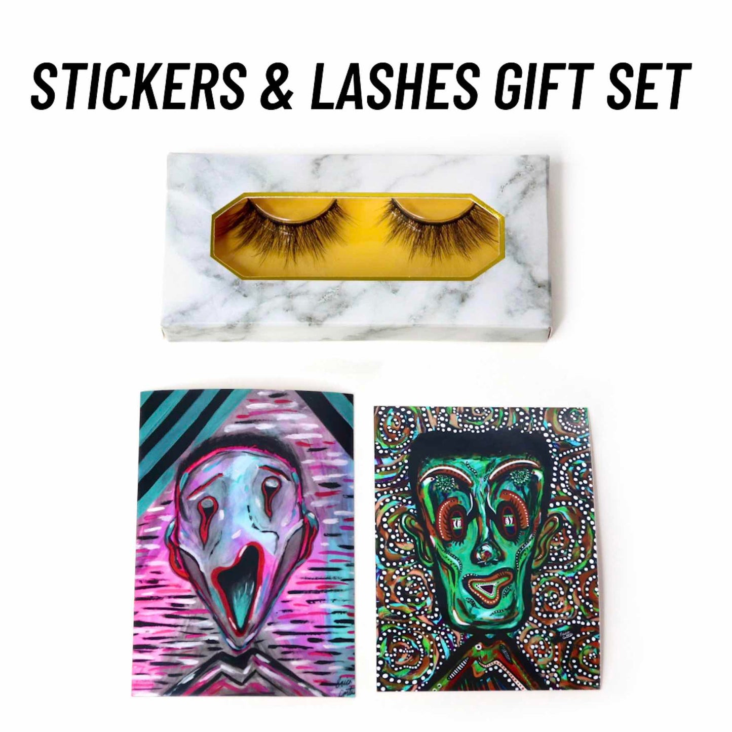 Stickers & Lashes Gift Set