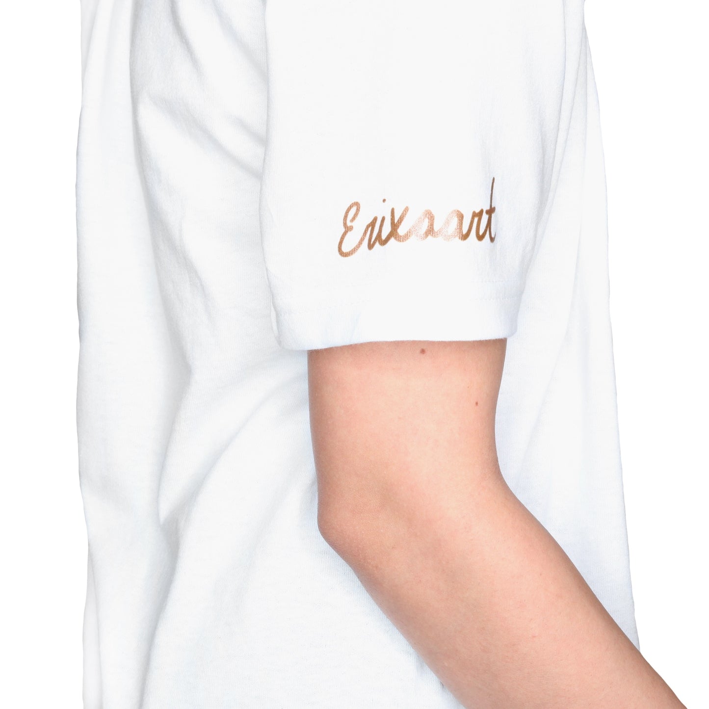 "Skies" White Shirt Size: 5XL