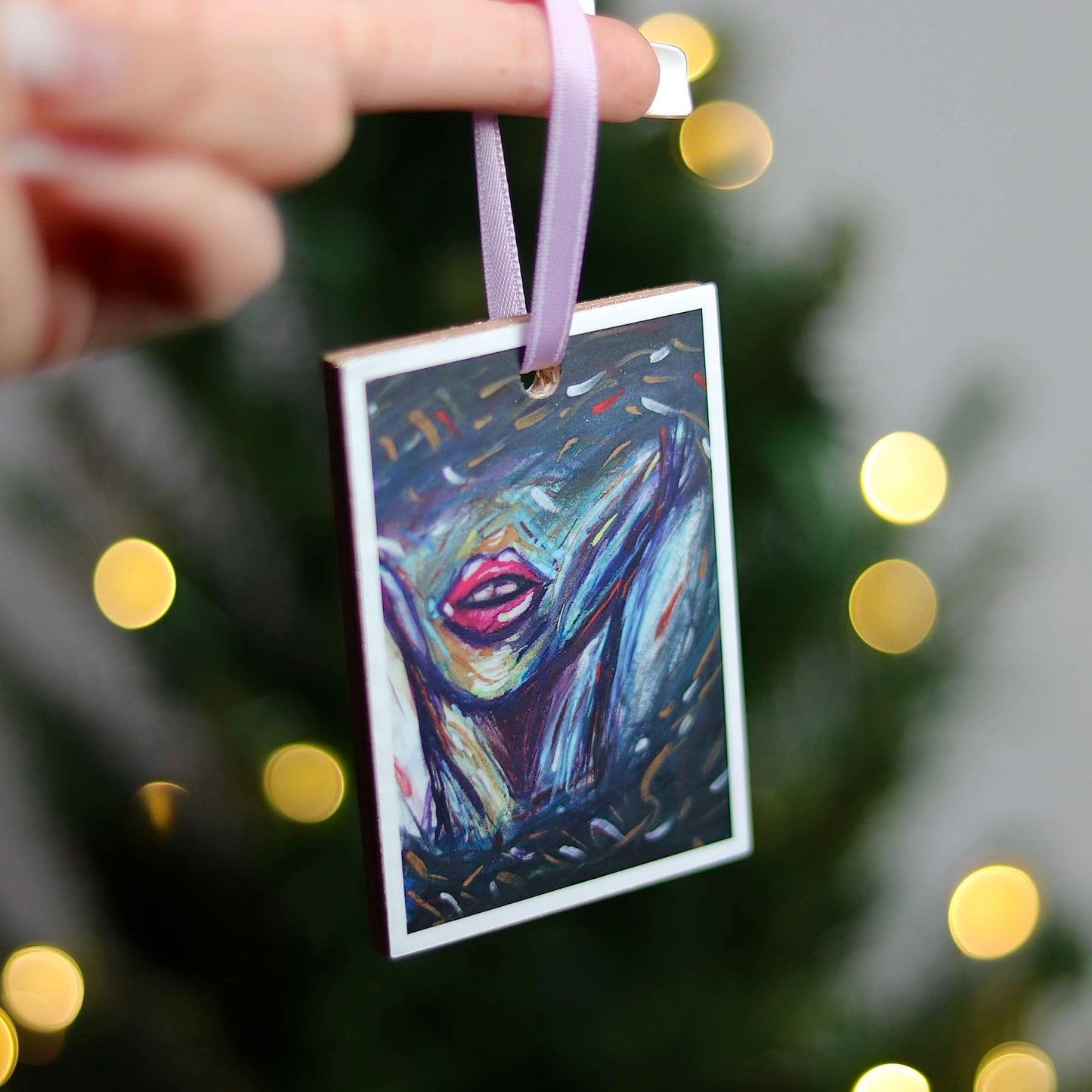 Handmade Ornament- "Lips"