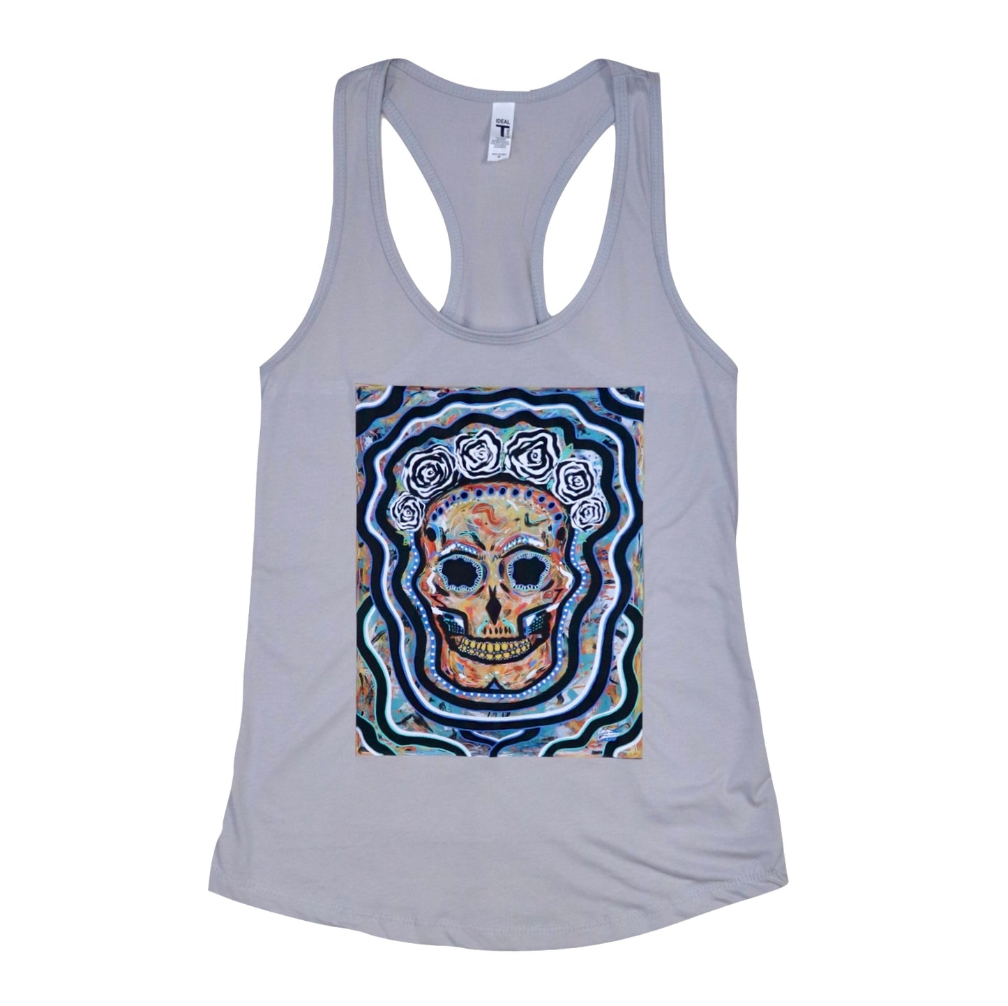 "Brones" Grey Tank Top Size: Women's Medium