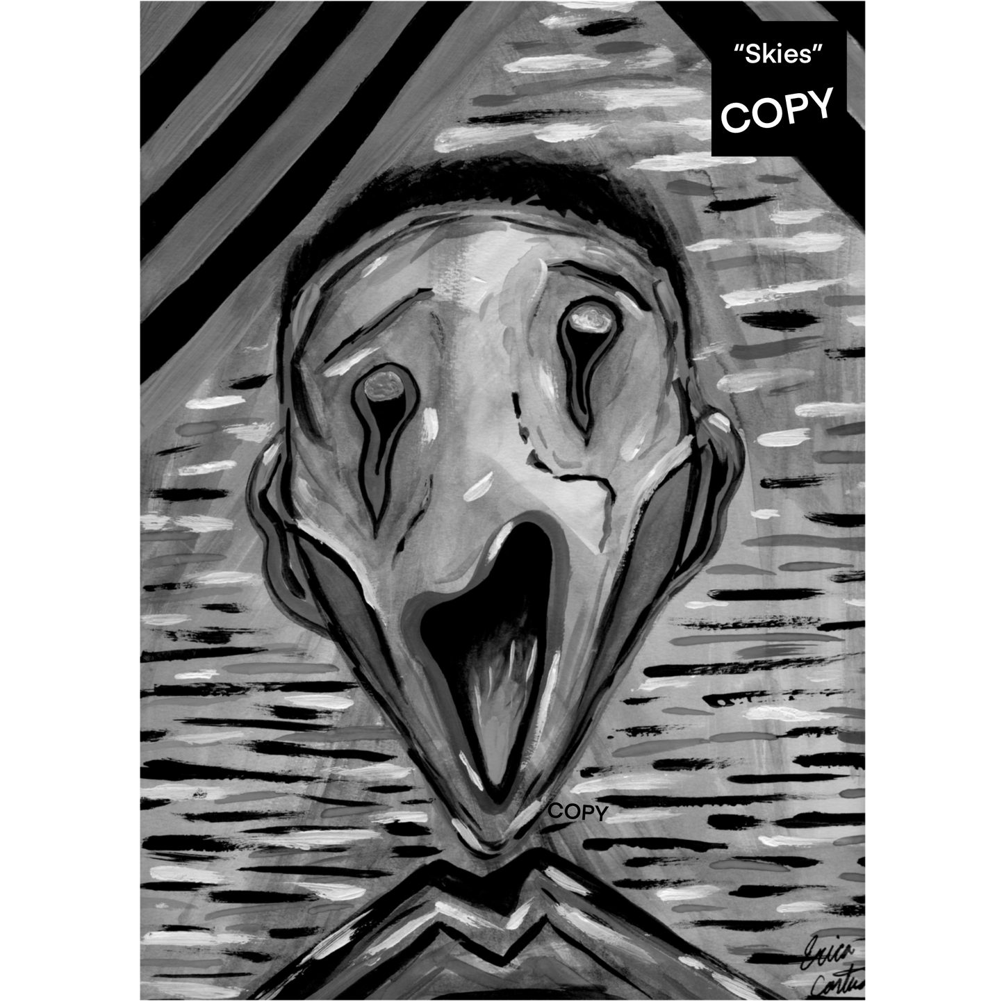 30x40 Canvas Print of "Skies" Art Piece- 50% final payment