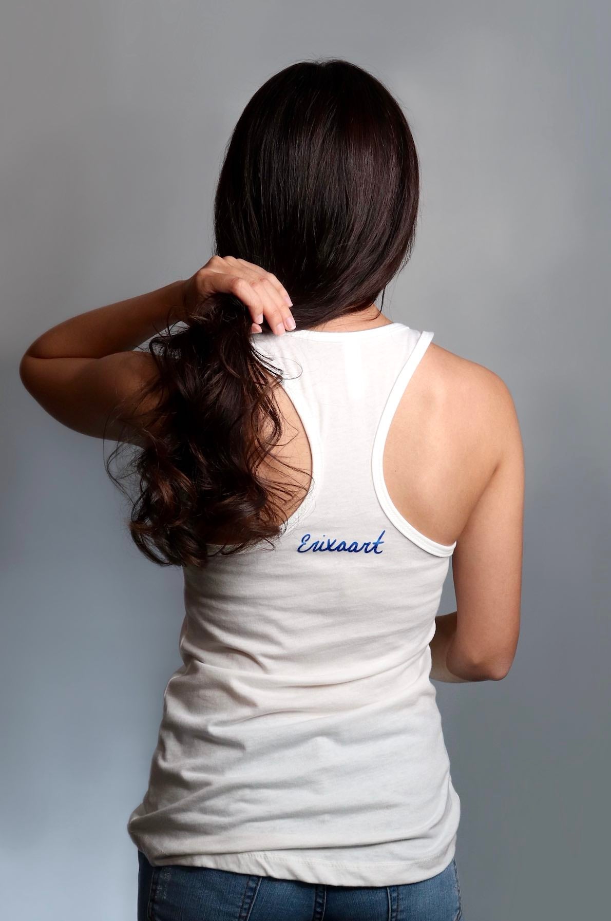 "Brones" White Tank Top Size: Women's XS