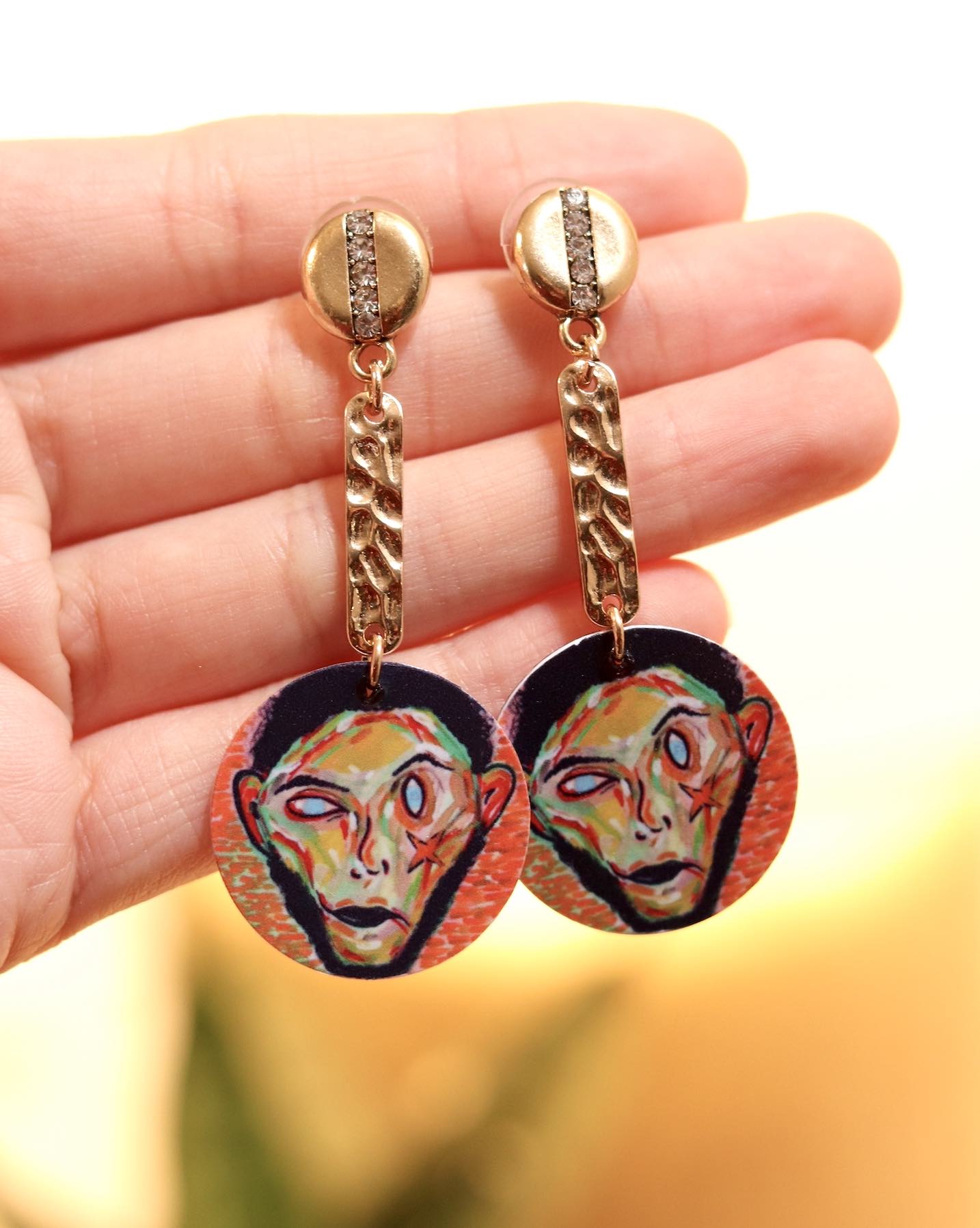 Buy Gustav Klimt Girl Earrings, Art Noveau Earrings, Art Noveau Jewellery,  Klimt Jewellery, Art Lovers Jewellery, Art Lovers Earrings Online in India  - Etsy