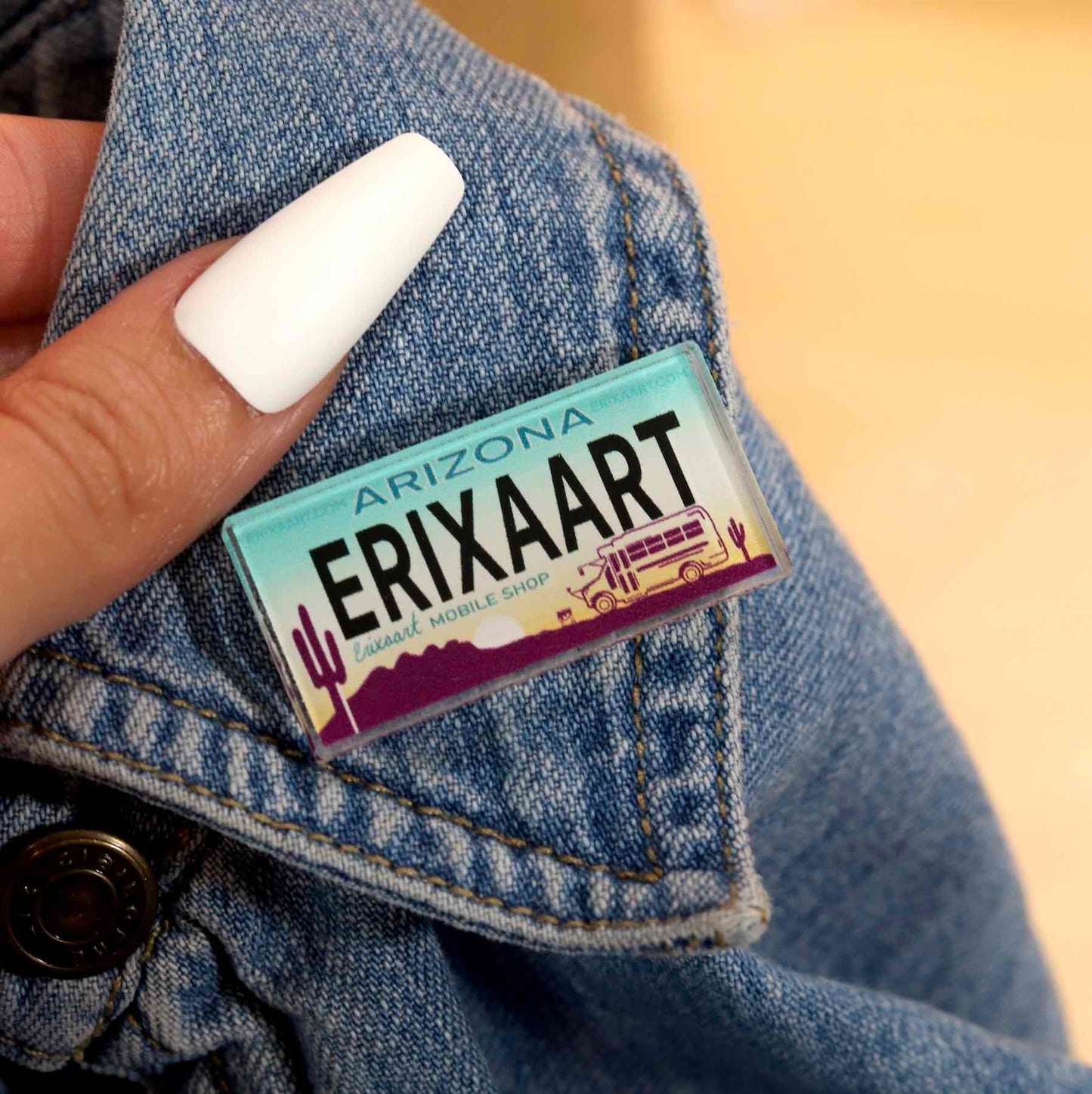"Erixaart" Acrylic Pin