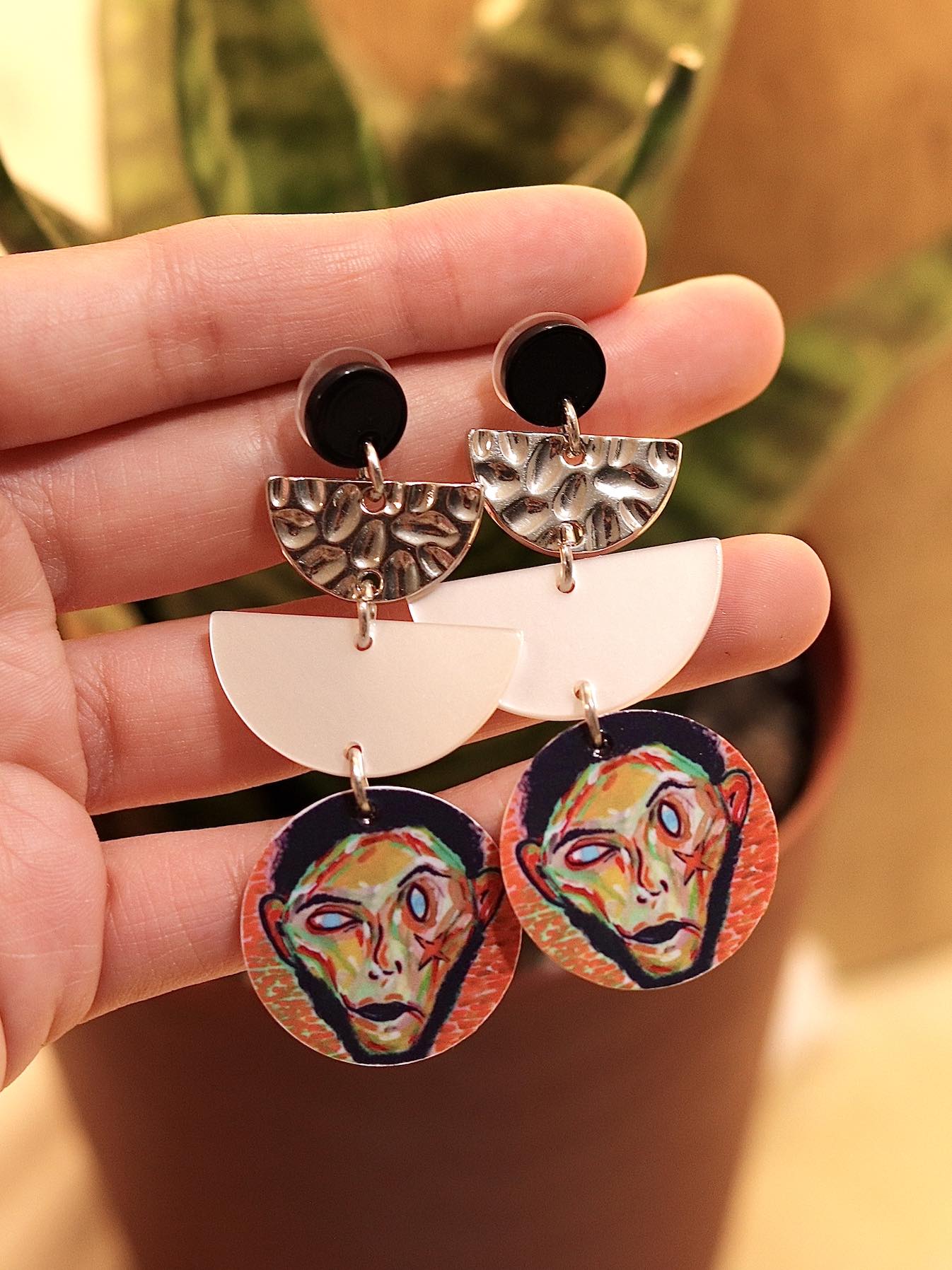 Abstract clearance art earrings